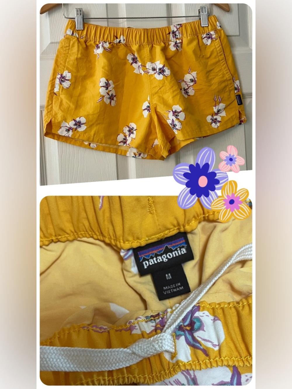 Patagonia 🦩 Women’s  beach ready shorts, Gym etc! 🌺  Sz: M